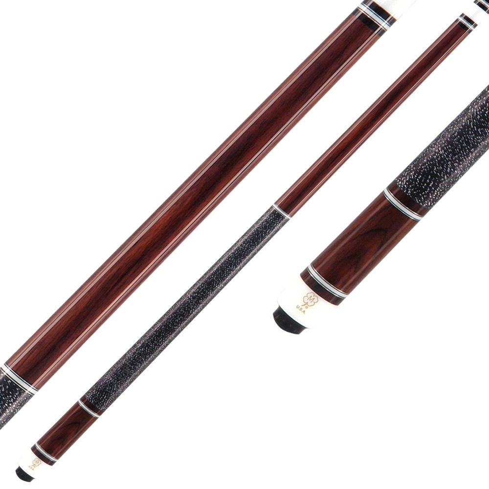 McDermott Cues G Series East Indian Rosewood 5 Ivory Silver Rings Case 19oz